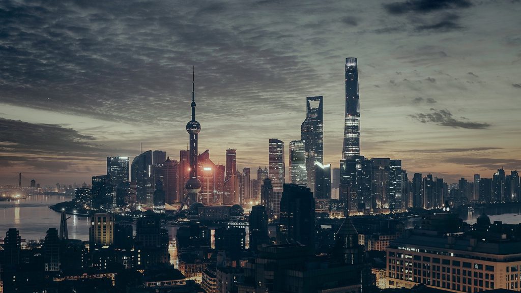 Shanghai skyline unsplash